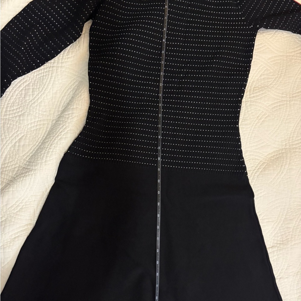 Morgan de Toi Black Dress with Red and Blue Details Large - Picture 13 of 13